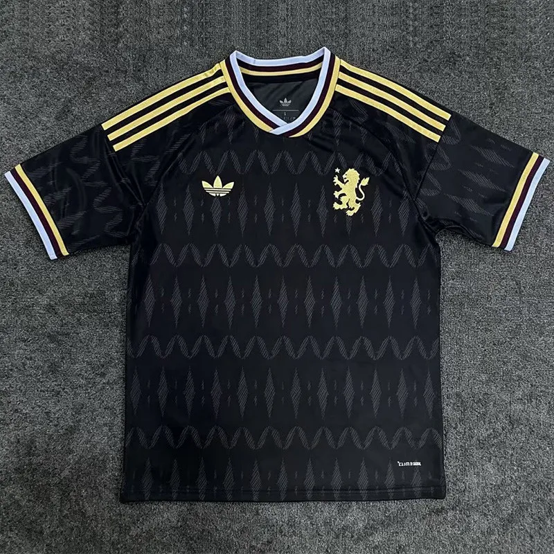 2026-27 Mens Aston Villa Away Black Fans Soccer Jersey