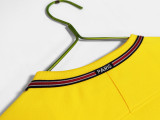 2017-18 Mens PSG Away Yellow Retro Soccer Jersey
