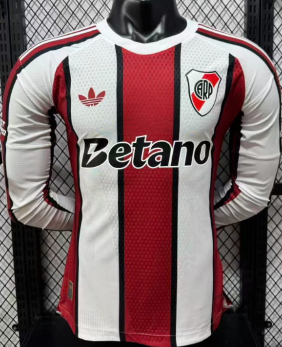 2026-27 River Plate Away Player Verion Long Sleeve Soccer Jersey