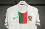 2012 Portugal Away White Player version Retro Soccer Jersey