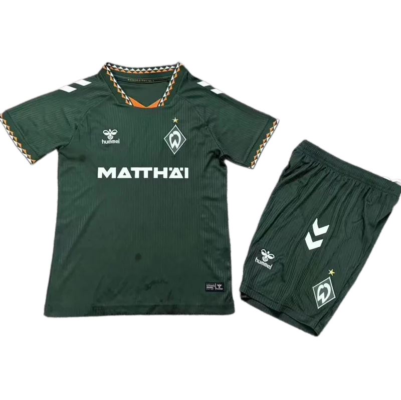 2026-27 Kids Werder Bremen  Away Green Soccer Jersey