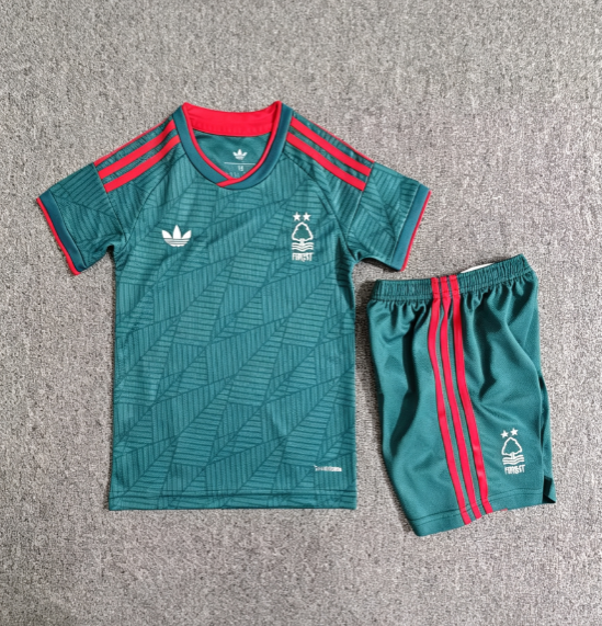 2026-27 Kids Nottingham Forest  Away Green Soccer Jersey