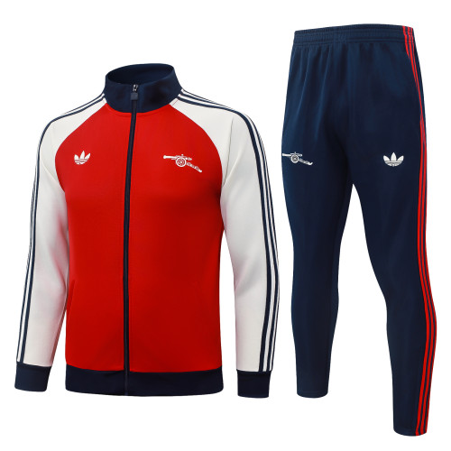 2026-27 Mens Arsenal Red Long Pull Training Suit  A26050#