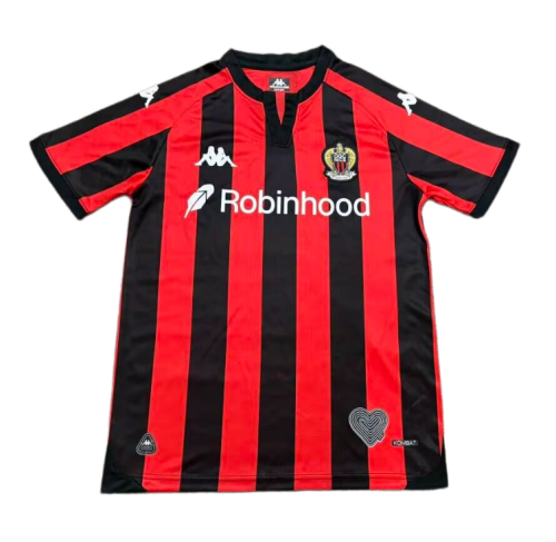 2026-27 Mens OGC Nice Home Red Black Soccer Jersey