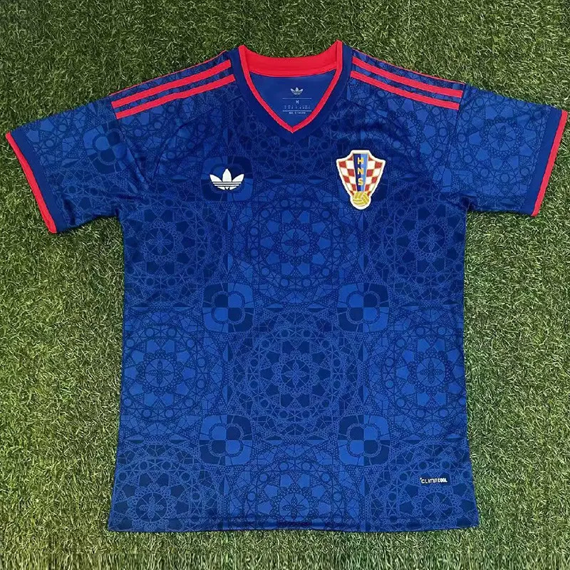 2026-27 Mens Croatia Blue Fans Soccer Jersey