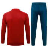 2026-27 Mens Portugal Half Pull Red Training Suit B26095#