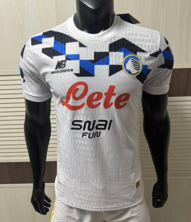 2026-27 Mens Atalanta Away White Player Version Soccer Jersey