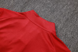 2026-27 Mens Portugal Half Pull Red Training Suit B26095#