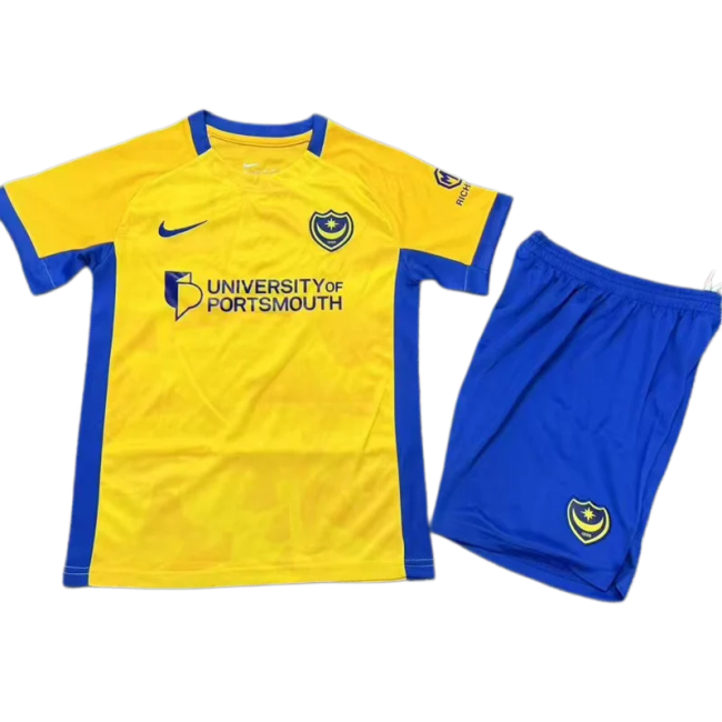 2026-27 Kids Portsmouth Away Yellow Soccer Jersey