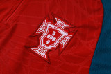 2026-27 Mens Portugal Half Pull Red Training Suit B26095#