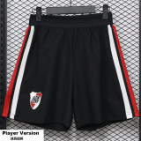 2026-27 River Plate home black Player version Shorts Pants