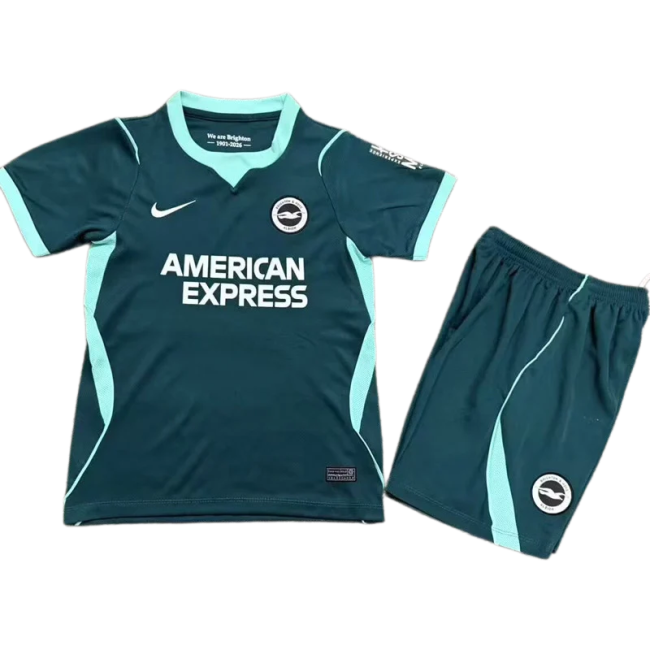 2026-27 Kids Brighton Third Away Green Soccer Jersey