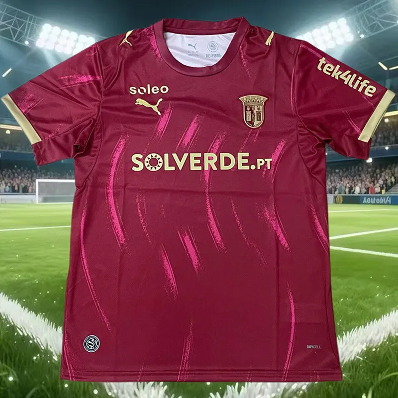 2026-27 Mens Braga Third Away Red Soccer Jersey