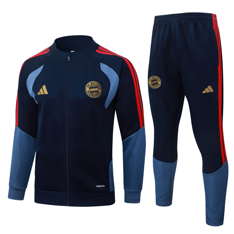 2026-27 Bayern Munich Royal Blue Long-Pull Training Suit  A26055#