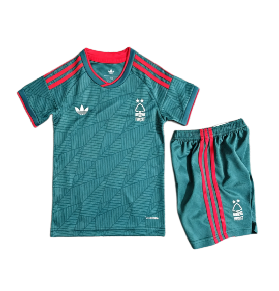 2026-27 Kids Nottingham Forest  Away Green Soccer Jersey