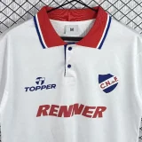 1994 Club Nacional Home White Retro Soccer Jersey