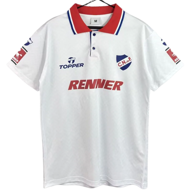 1994 Club Nacional Home White Retro Soccer Jersey