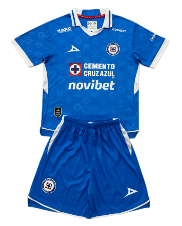 2026-27 Kids Cruz Azul Home Blue Soccer Jersey