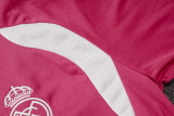 2026-27 Kids Real Madrid pink Half Pull Training suit E26125#