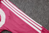 2026-27 Kids Real Madrid pink Half Pull Training suit E26125#