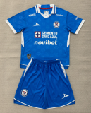 2026-27 Kids Cruz Azul Home Blue Soccer Jersey