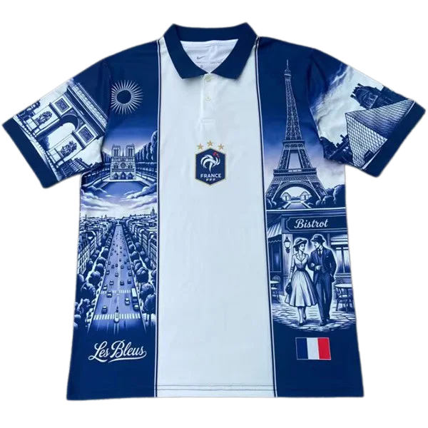 2026-27 France Special Edition Blue Polo Shirt