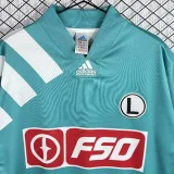 1994-1995 Mens Legia Warsaw Away Green Retro Soccer Jersey
