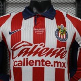 2026-27 Chivas Guadalajara Home Player Version Long Sleeve Soccer Jersey