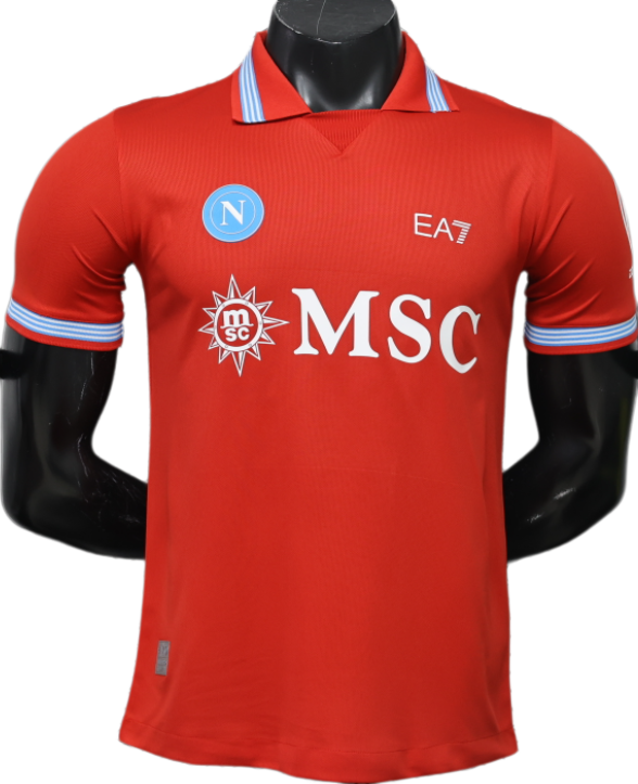 2026-27 Napoli Third Away Red Player version Soccer Jersey
