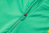 2026-27 Kids Brazil Light Green Half Pull Training Suit E26121#
