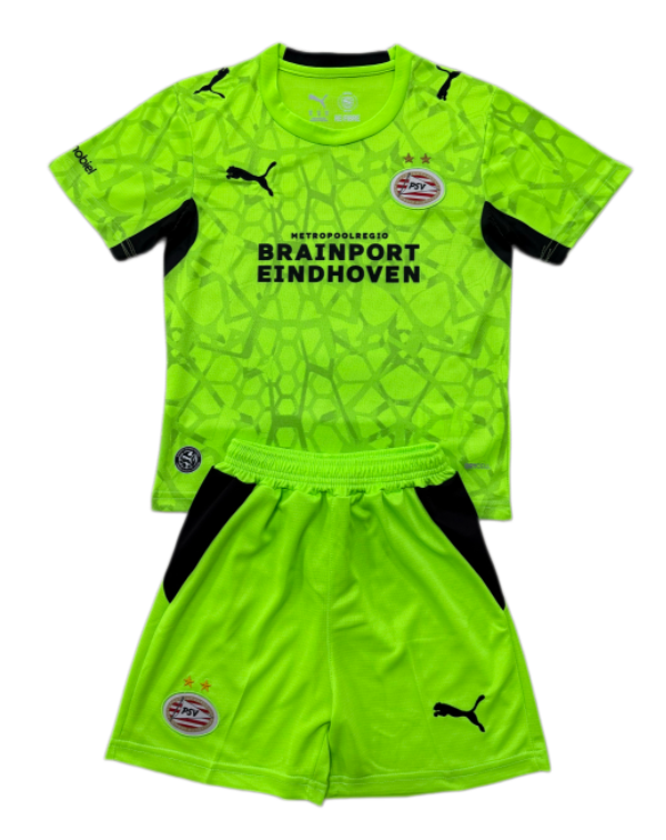2026-27 Kids PSV Eindhoven Goalkeeper Green Soccer Jersey