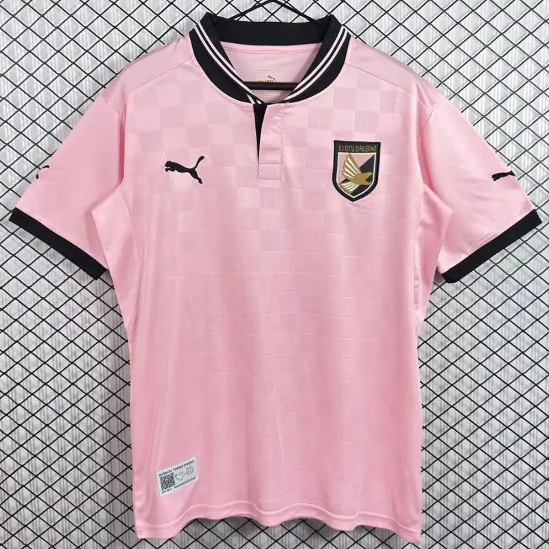 2012-2013 Mens Palermo F.C. Home Pink Retro Soccer Jersey