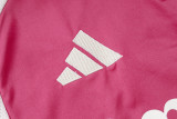 2026-27 Kids Real Madrid pink Half Pull Training suit E26125#