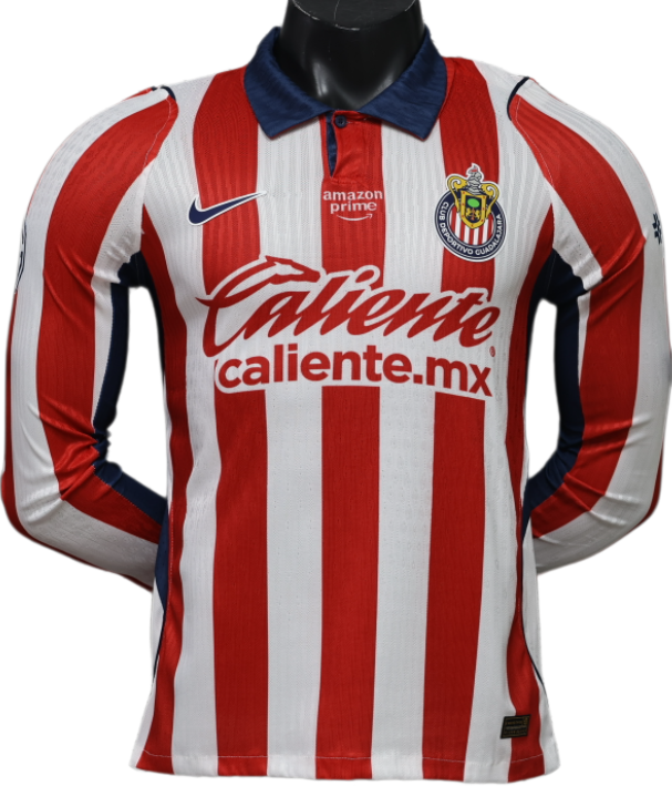 2026-27 Chivas Guadalajara Home Player Version Long Sleeve Soccer Jersey