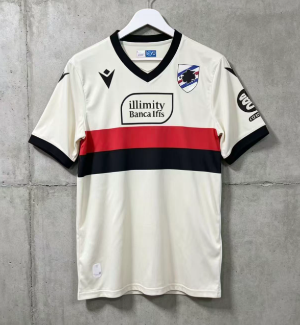2026-27 Mens Sampdoria Away White Soccer Jersey