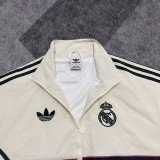 2026-27 Mens Real Madrid Beige Windbreaker