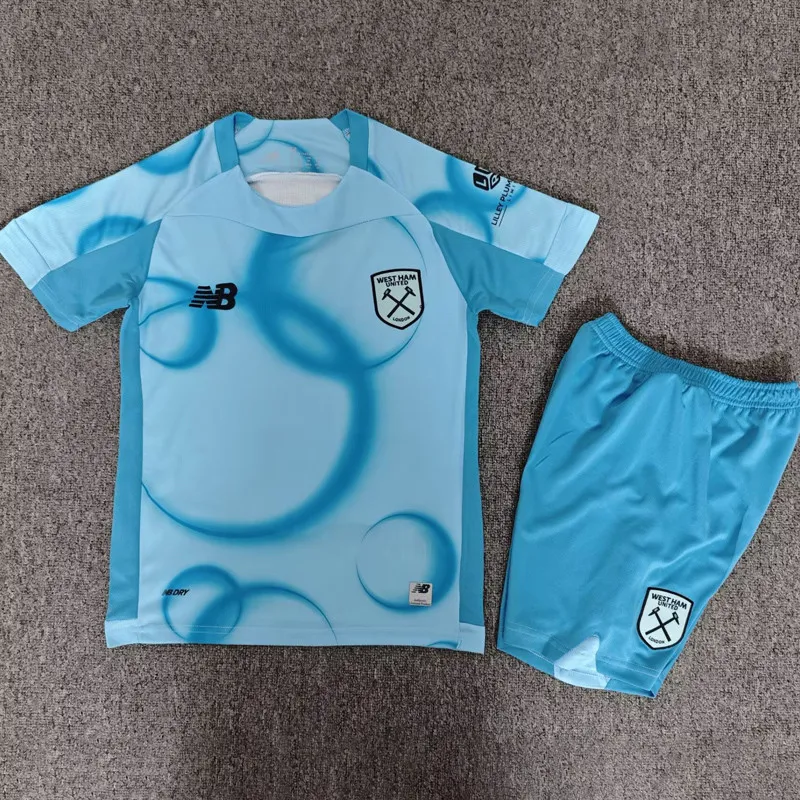 2026-27 Kids West Ham United Third Away Blue Soccer Jersey