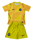 2026-27 Kids Inter Milan Goalkeeper Yellow Soccer Jersey