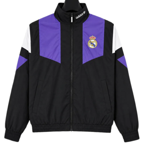 2026-27 Mens Real Madrid Black Windbreaker
