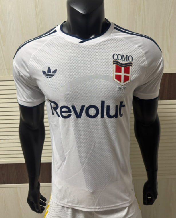 2026-27 Mens Como Away White Player Version Soccer Jersey