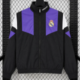 2026-27 Mens Real Madrid Black Windbreaker