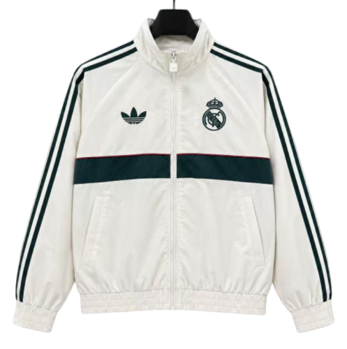 2026-27 Mens Real Madrid Beige Windbreaker