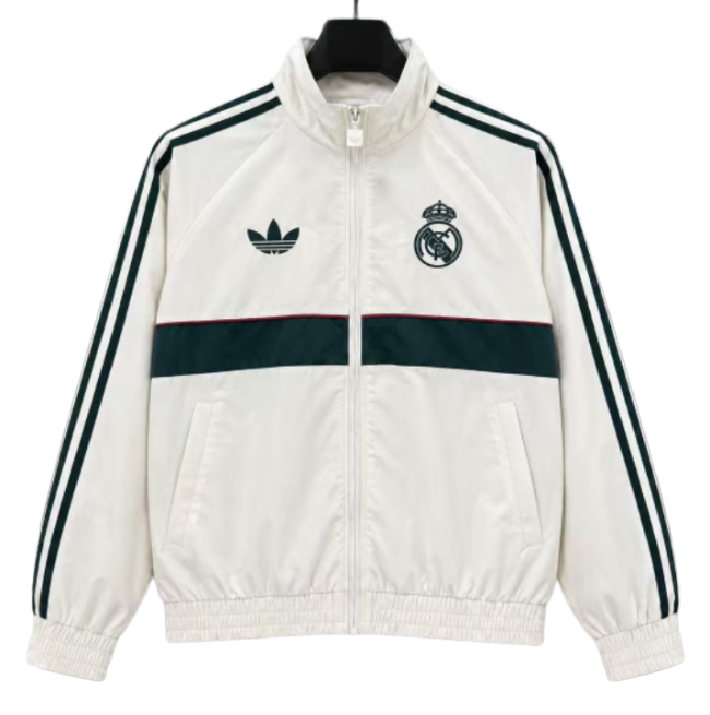2026-27 Mens Real Madrid Beige Windbreaker