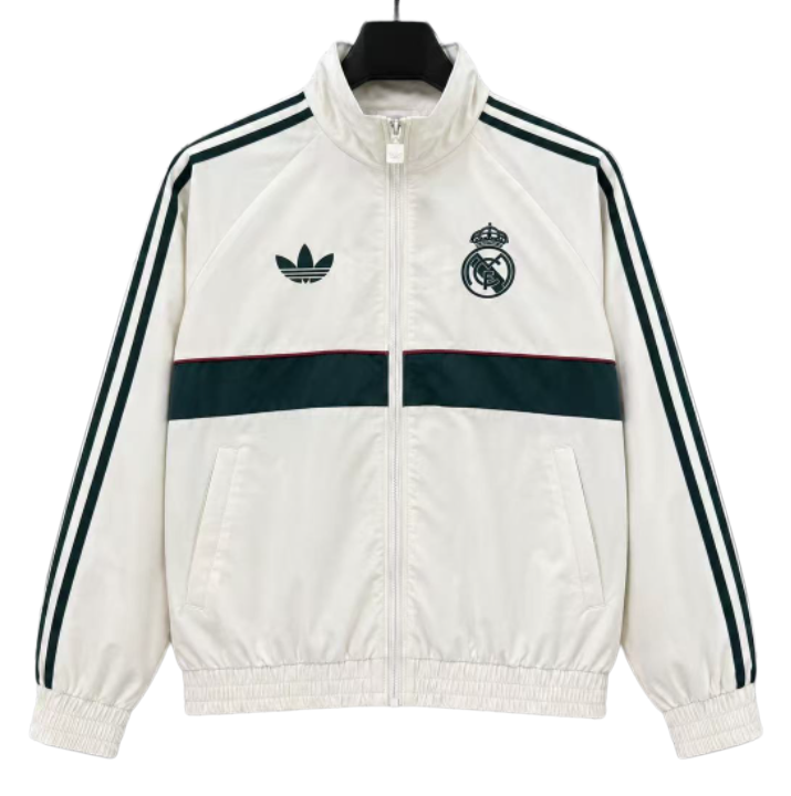 2026-27 Mens Real Madrid Beige Windbreaker