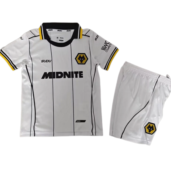 2026-27 Kids Wolves Away White Soccer Jersey