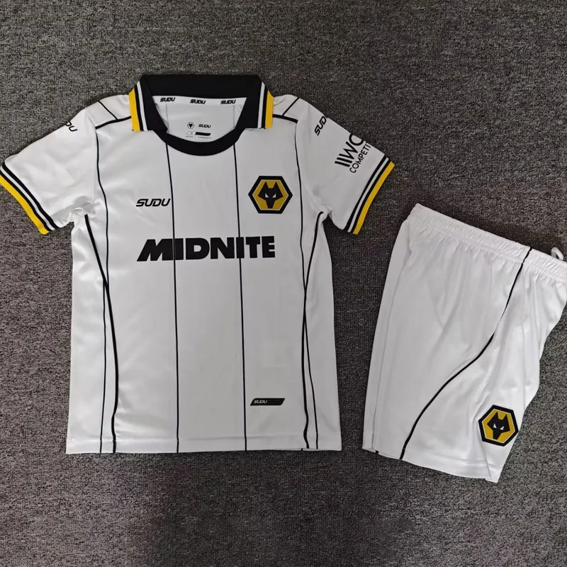 2026-27 Kids Wolves Away White Soccer Jersey