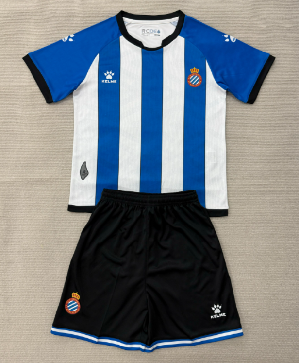 2026-27 Kids RCD Espanyol Home Soccer Jersey