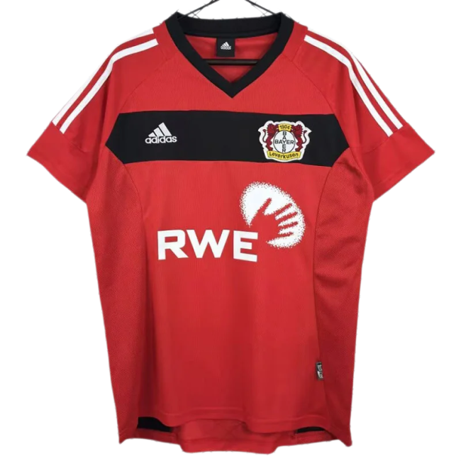 2002-2004 LeverKusen Home Red Retro Soccer Jersey