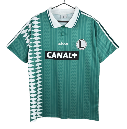 1995-199 Mens Legia Warsaw Home Green Retro Soccer Jersey