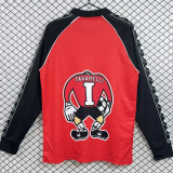 2002 Club Olimpia Home Red Long Sleeve Retro Soccer Jersey